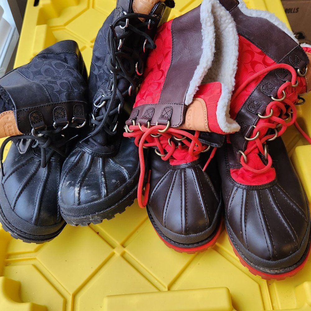 COACH winter boots